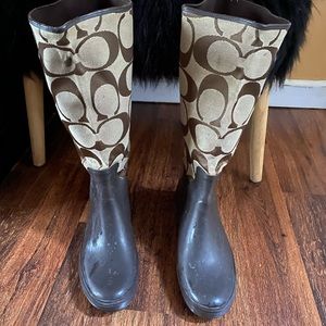 Coach rain boots